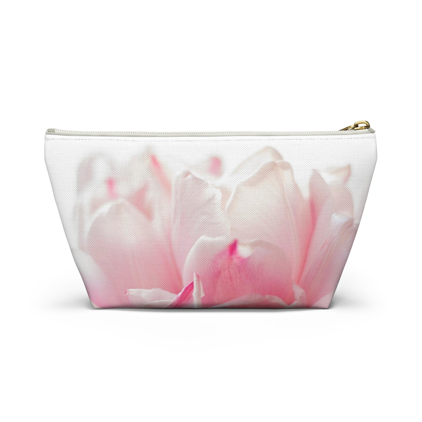 Floral Pink Tulip Accessory Pouch
