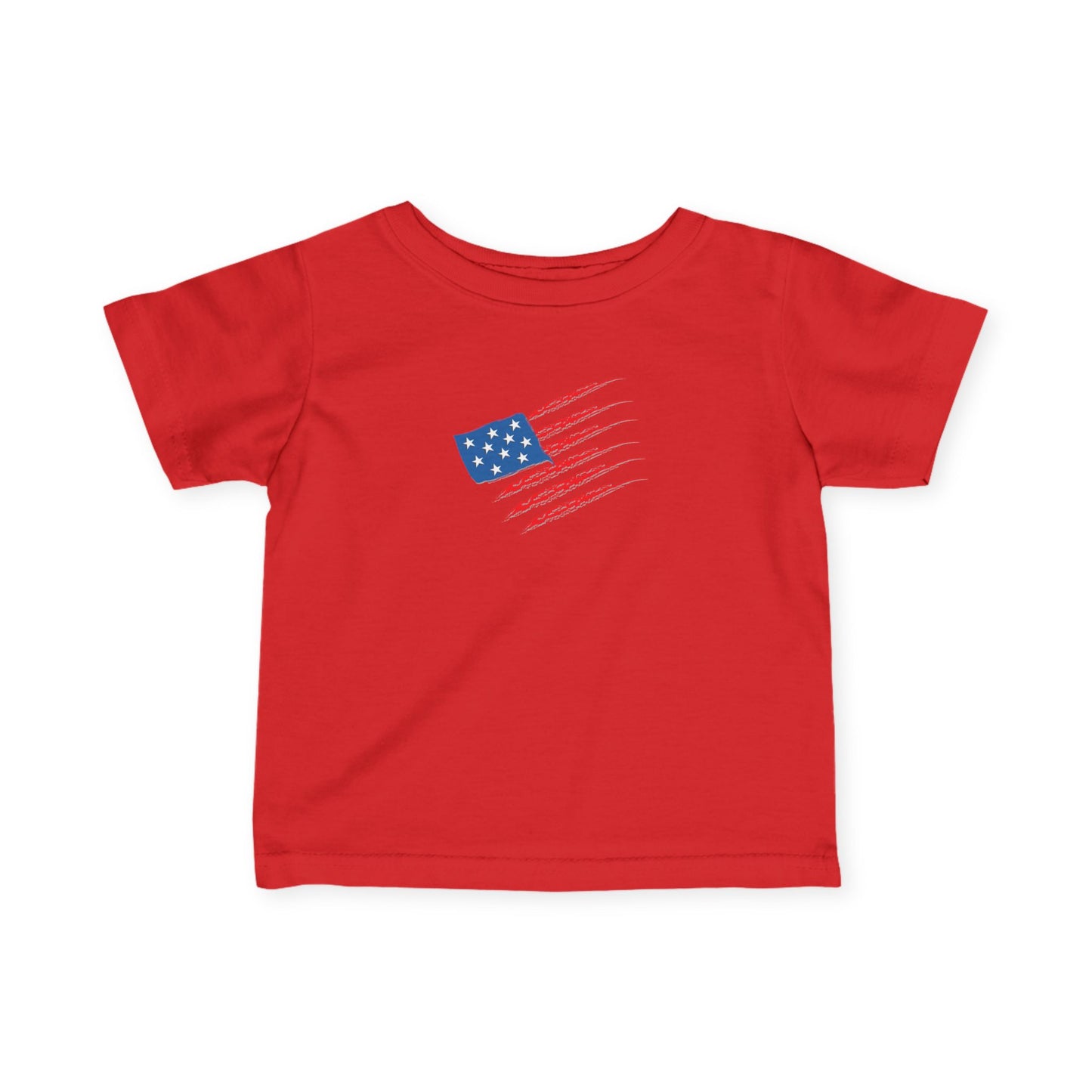 Patriotic Infant Tee - USA Flag Theme, Baby Clothes, Toddler Apparel, 4th of July Outfit, Cute Baby Gift