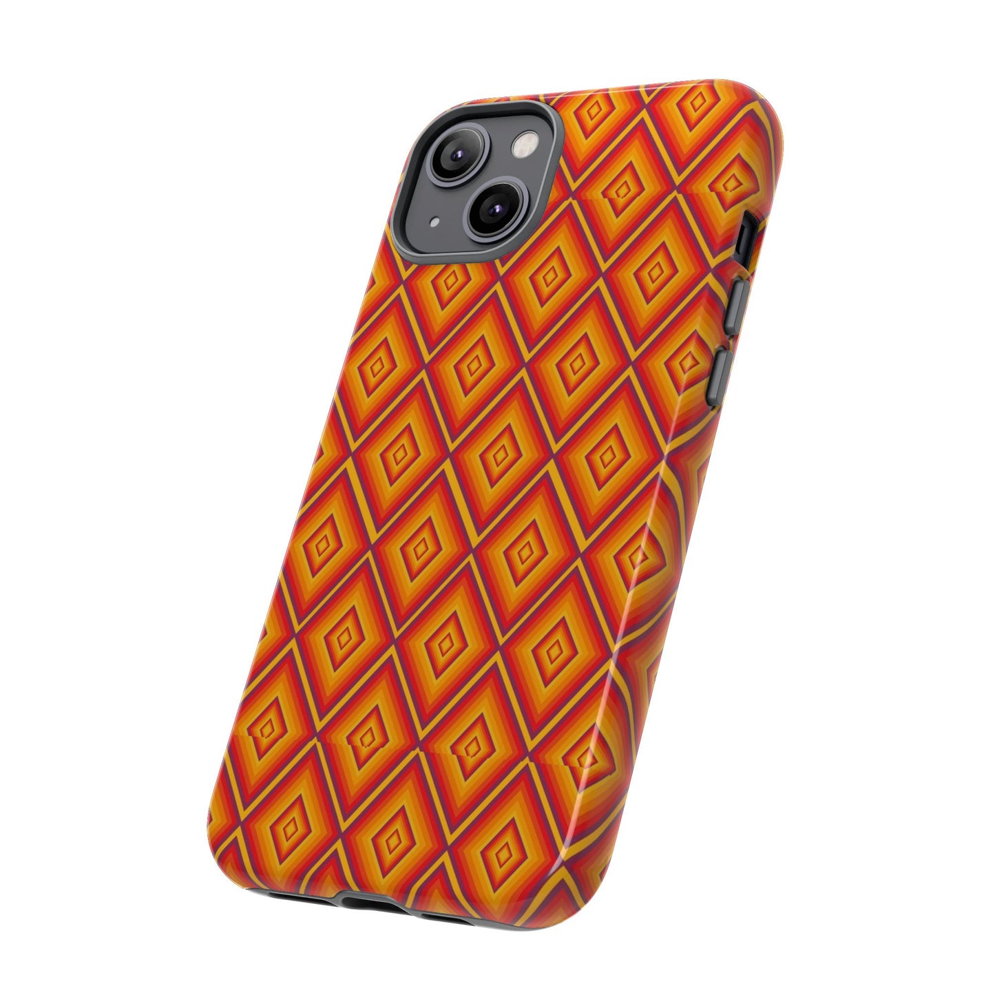 Geometric Phone Case, Tough Cases for Protection, Stylish Smartphone Cover, Vibrant Patterned Phone Accessory, Unique Gift Idea, [...]