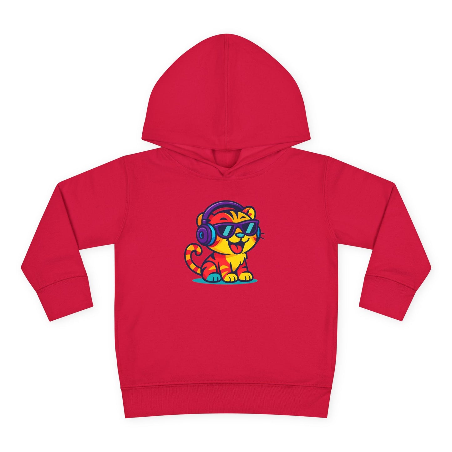 Colorful Tiger Hoodie for Toddlers | Fun Pullover for Kids, Cute Toddler Apparel, Kids' Gift, Birthday Present, Playtime Wear