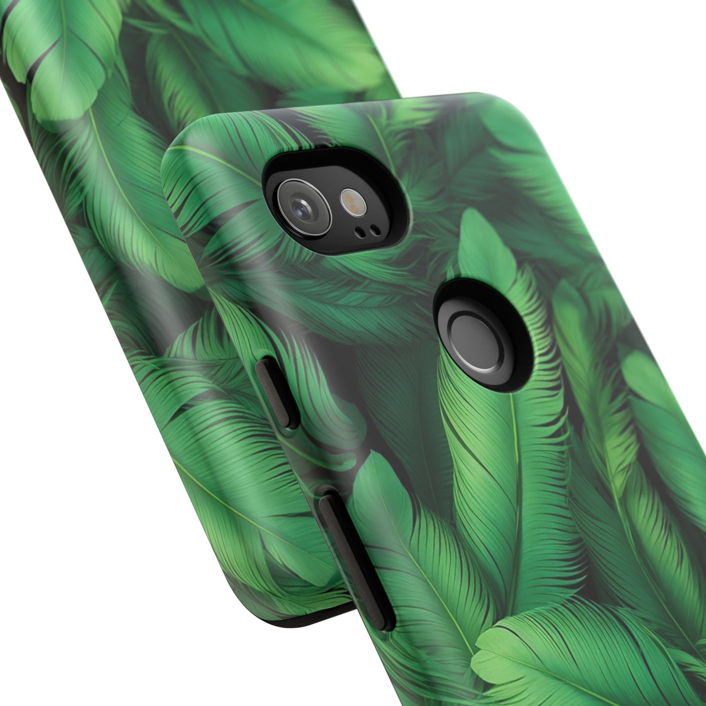 Tough Cases - Tropical Leaf Phone Case, Nature-inspired, Phone Accessory, Gift for Her, Jungle Theme, Eco-Friendly