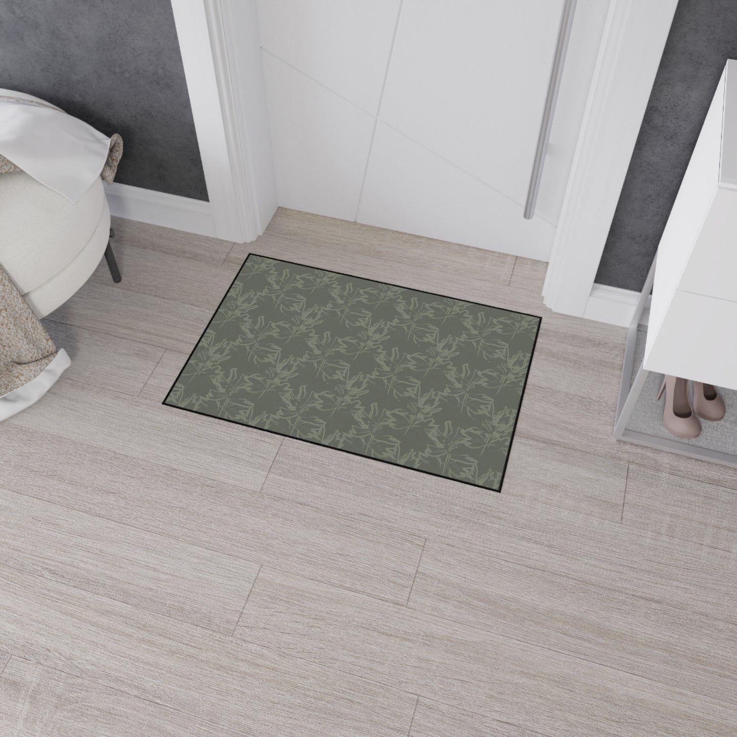 Heavy-Duty Floor Mat — Durable Camouflage Pattern Entry/Utility Rug