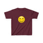 Smiley Face Kids Tee, Funny Kids Shirt, Cute Summer Tee, Gift for Kids, Playful Children
