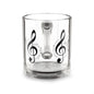 Musical Glass Mug, 10oz - Perfect for Coffee, Tea, Gifts for Music Lovers, Home Decor, Party Favors, Unique Drinkware