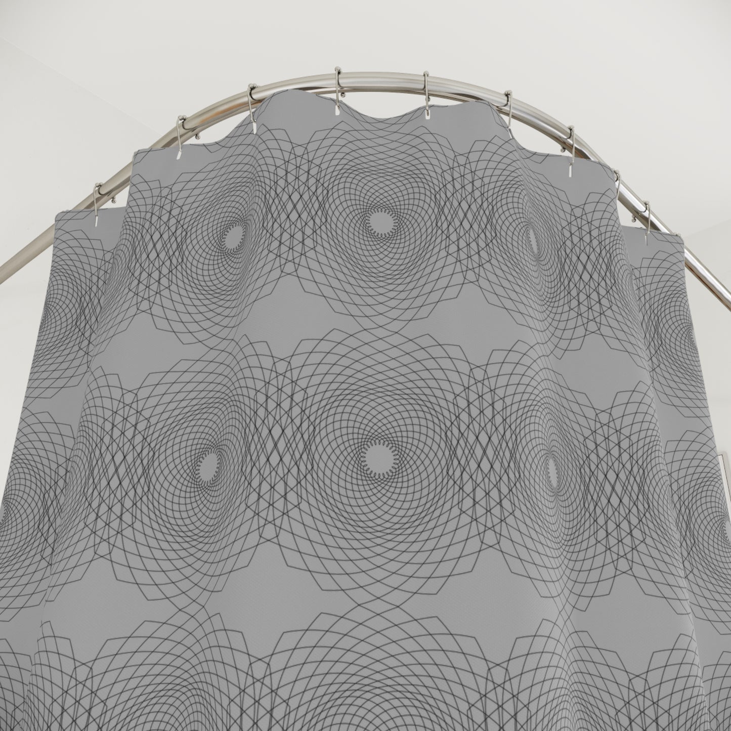 Stylish Geometric Shower Curtain, Modern Bathroom Decor, Home Accessories, Gift for Housewarming, Minimalist Design, Elegant Print