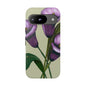 Floral Phone Case - Tough Cases, Purple Flower Design, Cell Phone Accessories, Gift for Her, Nature Lover Essentials