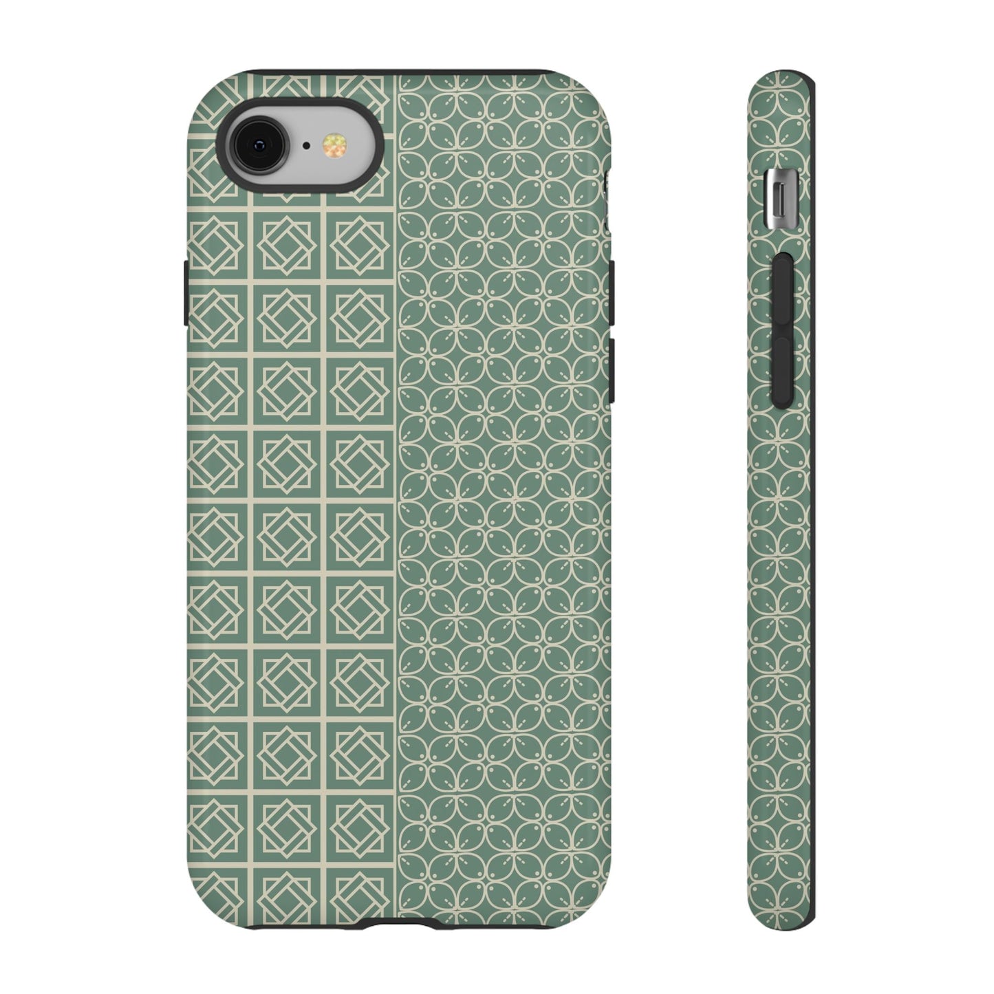 Stylish Phone Case with Geometric Patterns, Tough Cases, Durable Cell Phone Cover, Trendy Smartphone Accessory, Functional Gift Idea