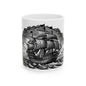 Nautical Ship Ceramic Mug - Vintage Sailing Design, Coffee Cup for Nautical Lovers, Gifts for Sea Captains, Ocean Theme