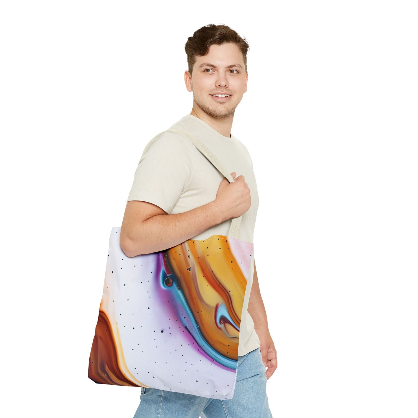Colorful Abstract Tote Bag | Art Bags for Women, Reusable Shopping Bag