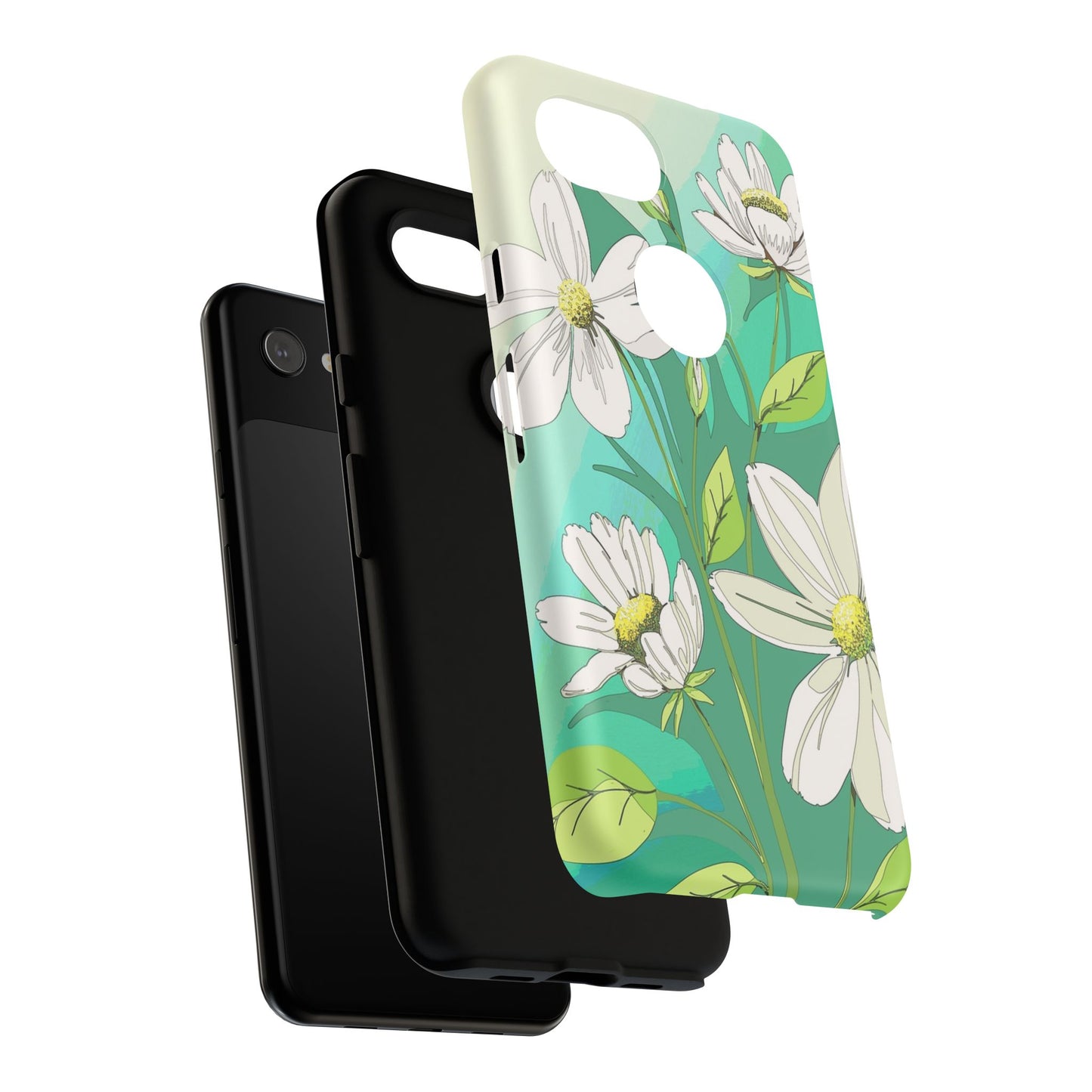 Floral Phone Case, Tough Cases, Flower Design, Nature Inspired, Eco-Friendly Cover, Unique Gift for Her, Spring Accessories