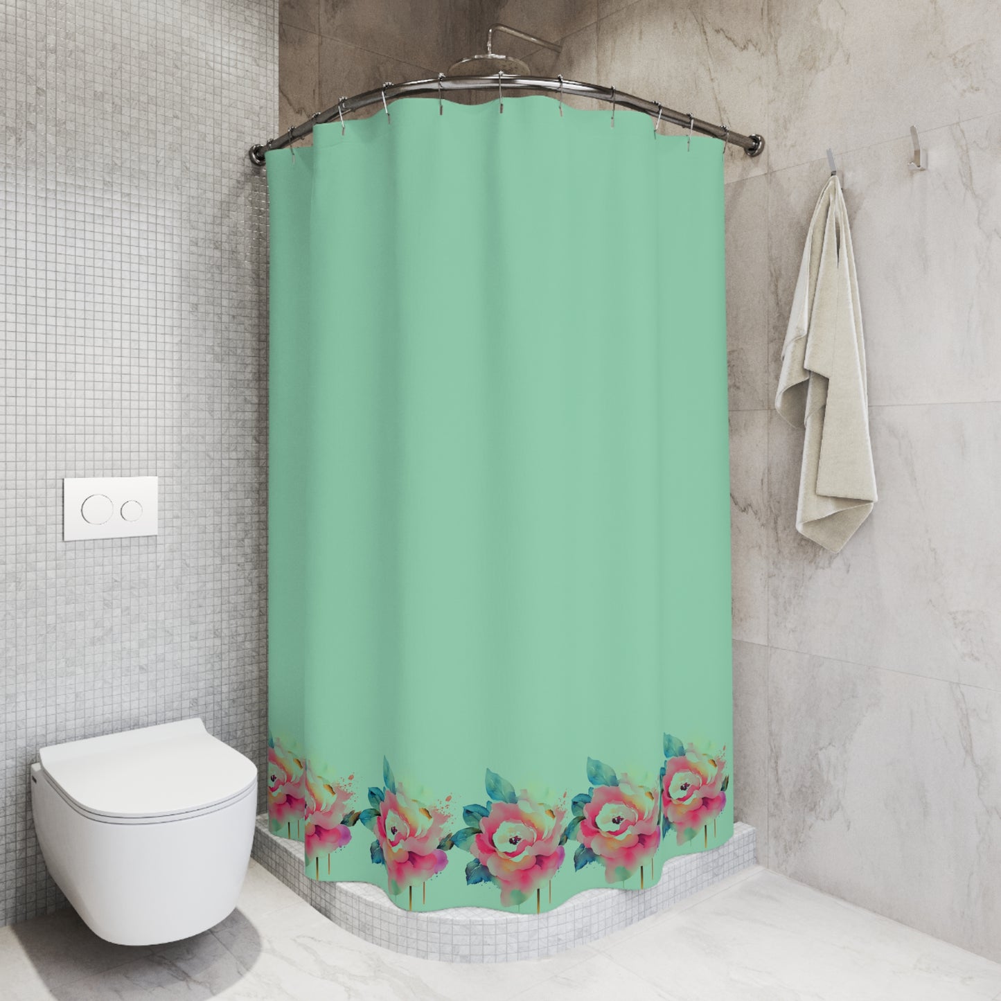 Blooming Floral Shower Curtain, Bathroom Decor, Home Accessories, Gift Idea, Spring Themes