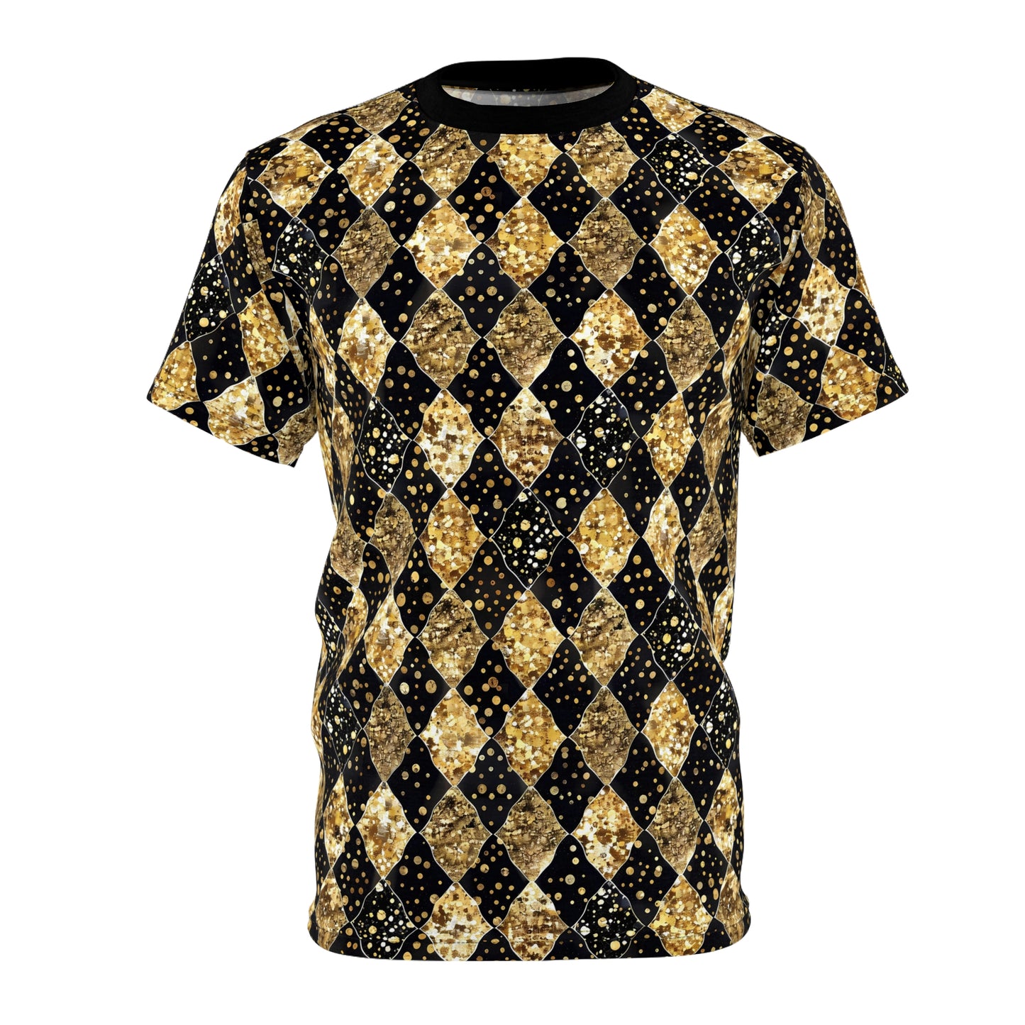 Bold Diamond Pattern Tee Unisex Graphic Shirt for Casual Wear
