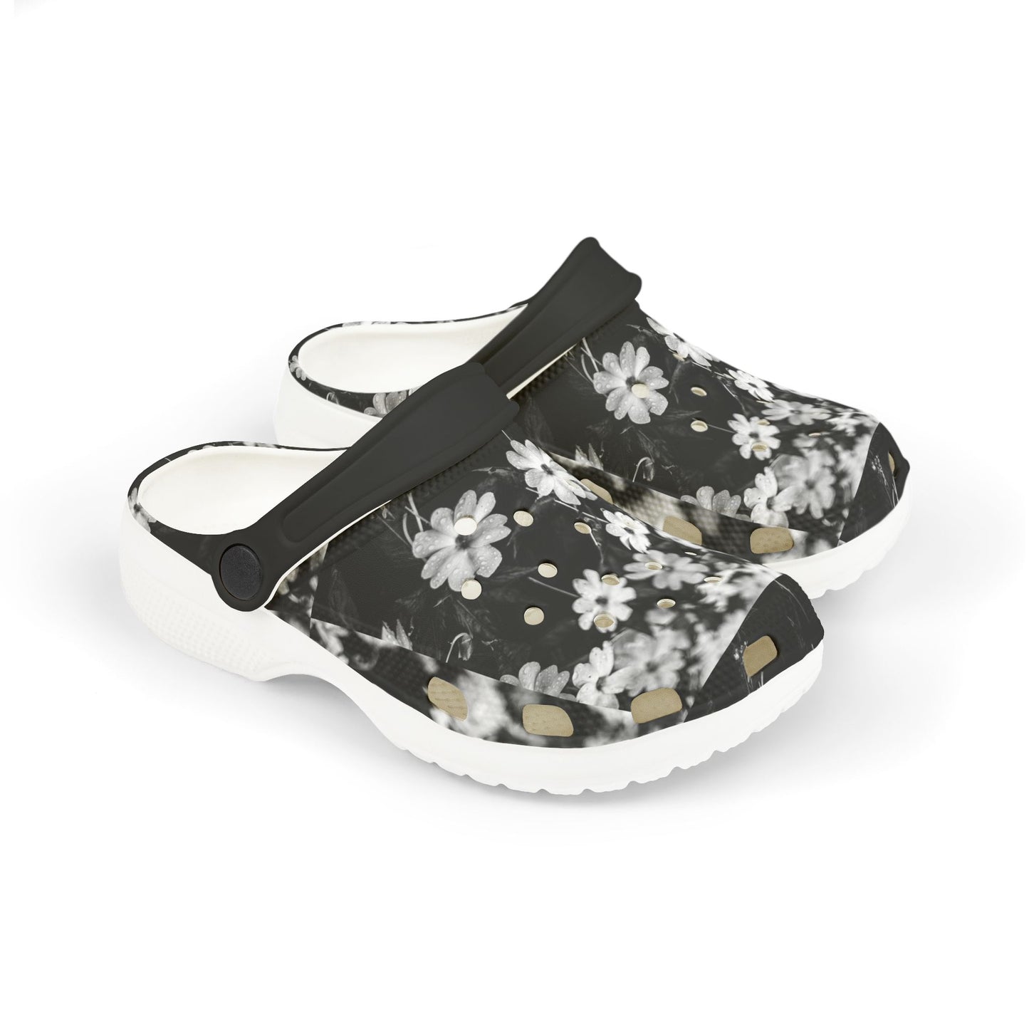 Floral Kid's Clogs, Cute Garden Shoes, Kids Outdoor Footwear, Summer Play Clogs, Toddler Garden Clogs