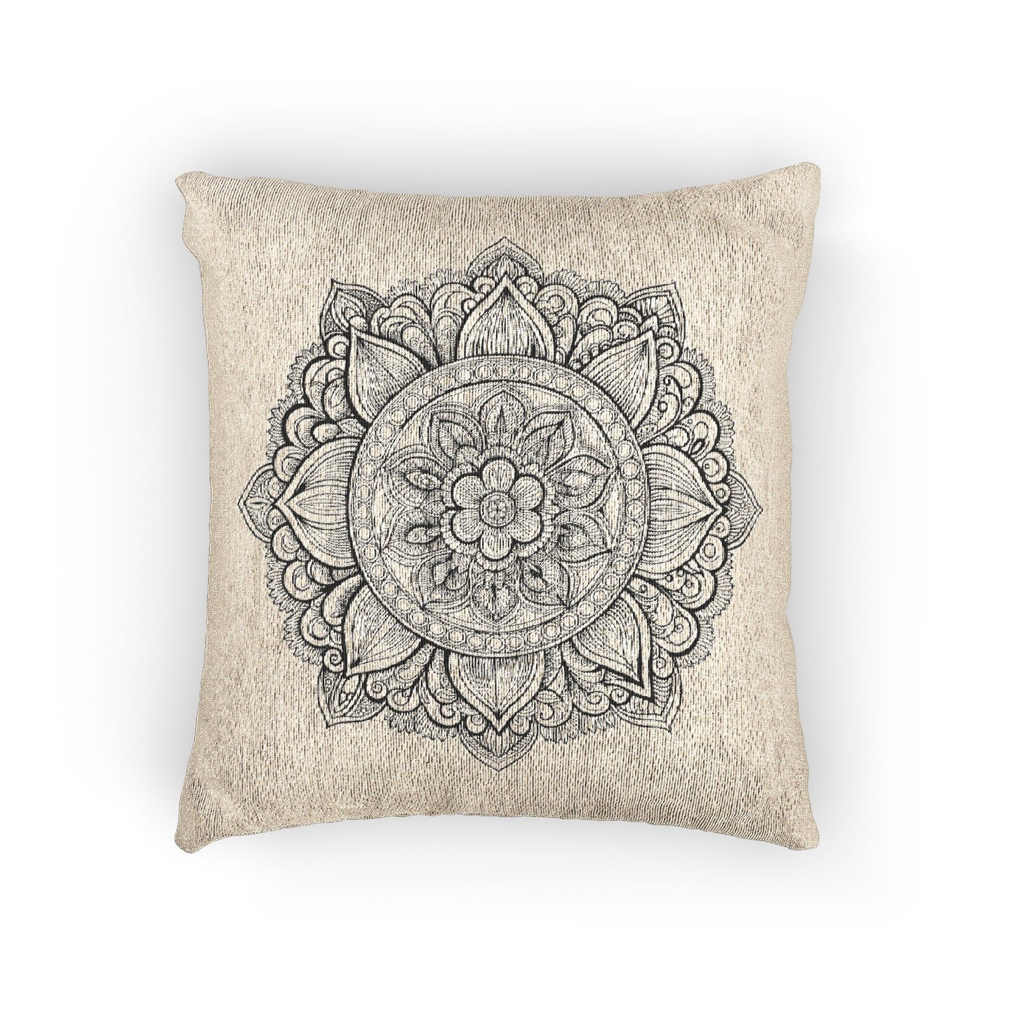 Mandala Woven Pillow - Cozy Home Decor, Bohemian Accent, Meditation Gift, Unique Living Room Cushion, Stylish Bedroom Accessory