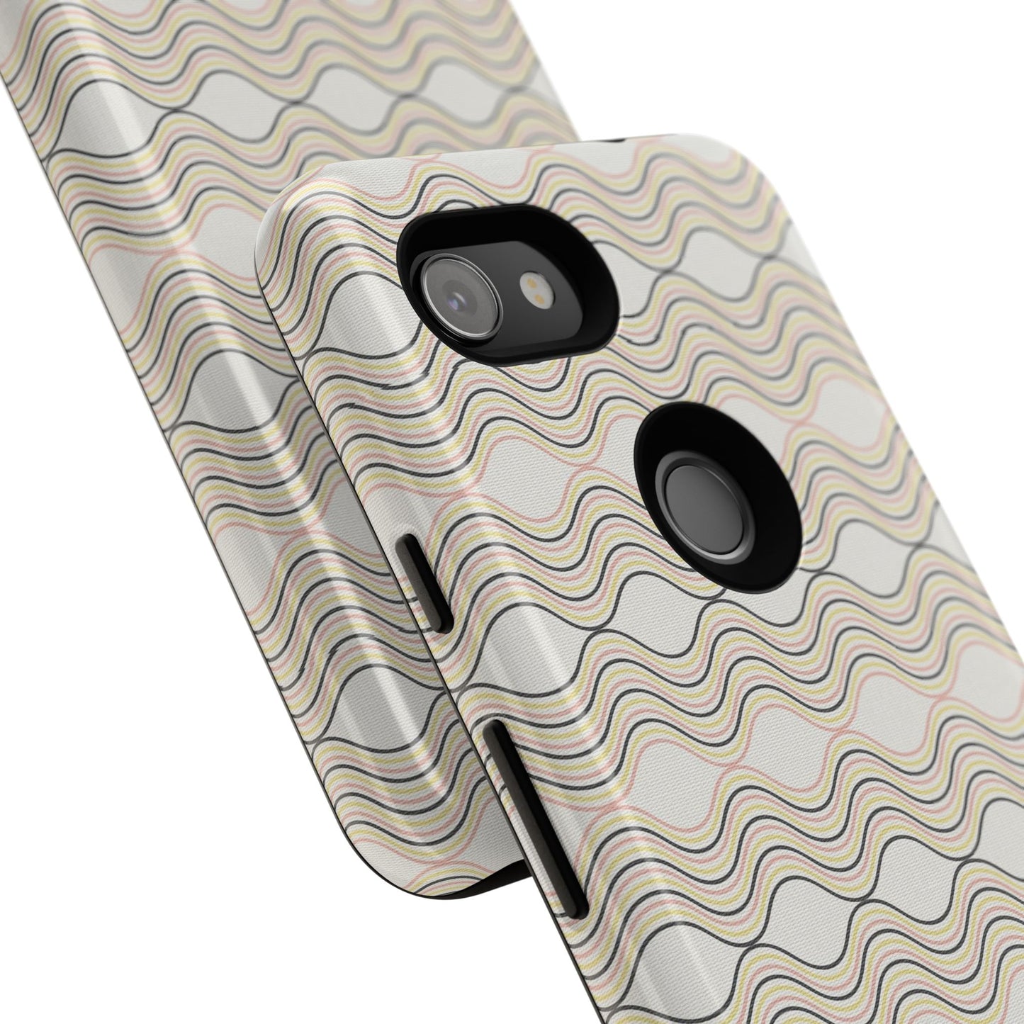 Stylish Phone Case for Tough Protection, Wavy Design, Chic Accessory, Gift for Her, Trendy Tech, Holiday Gift Idea
