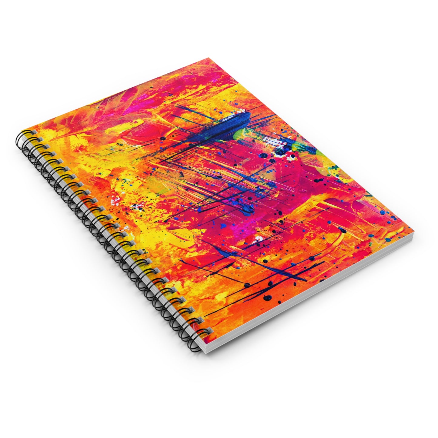 Vibrant Spiral Notebook - Colorful Art Journal for Creative Minds, Gift for Students, Bright Office Supplies, Sketchbook, Doodle Pad