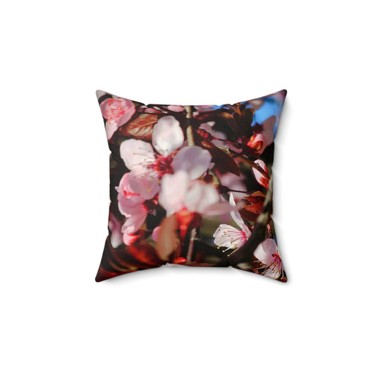 Cherry Blossom Decorative Pillow, Floral Home Decor, Cozy Throw Pillow, Spring Accent Cushion, Gift for Nature Lovers