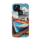 Colorful Fishing Boat Phone Case | Nautical Gift, Marine Design, Coastal Aesthetic, Summer Vibes, Sea Lover's Accessory