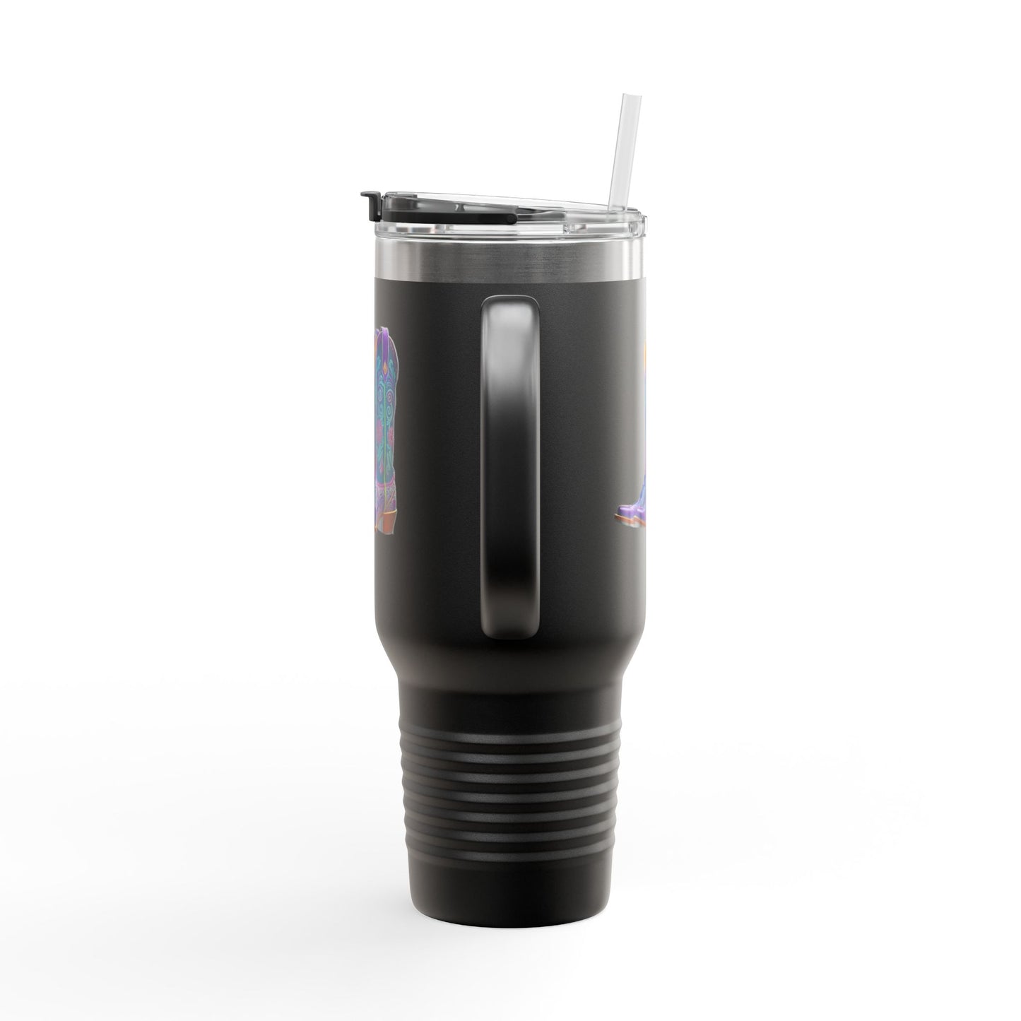 Insulated Travel Mug, 40oz - Cowboy boots