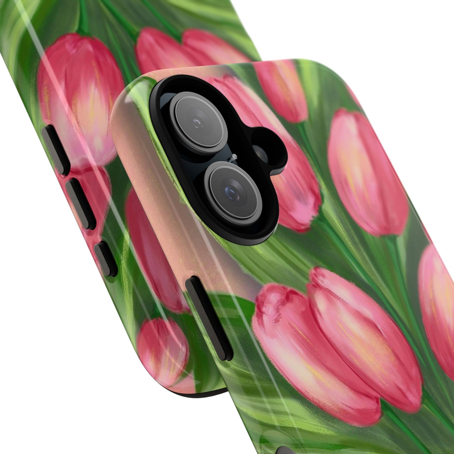 Floral Phone Case with Vibrant Tulips - Tough Cases for Garden Lovers, Spring Gifts, Nature Enthusiasts, Unique Gadget Accessories, [...]