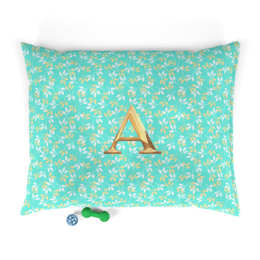 Personalized Floral Pet Bed for Dogs & Cats, Cozy Pet Cushion, Customizable Animal Resting Spot, Ideal Gift for Pet Lovers