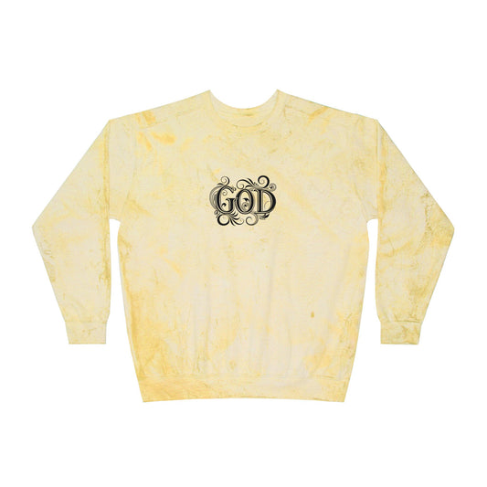 Colorful Inspirational Crewneck Sweatshirt, Unisex Sweatshirt, God Sweatshirt, Casual Wear, Color Blast, Birthday Gift, Spiritual Gift