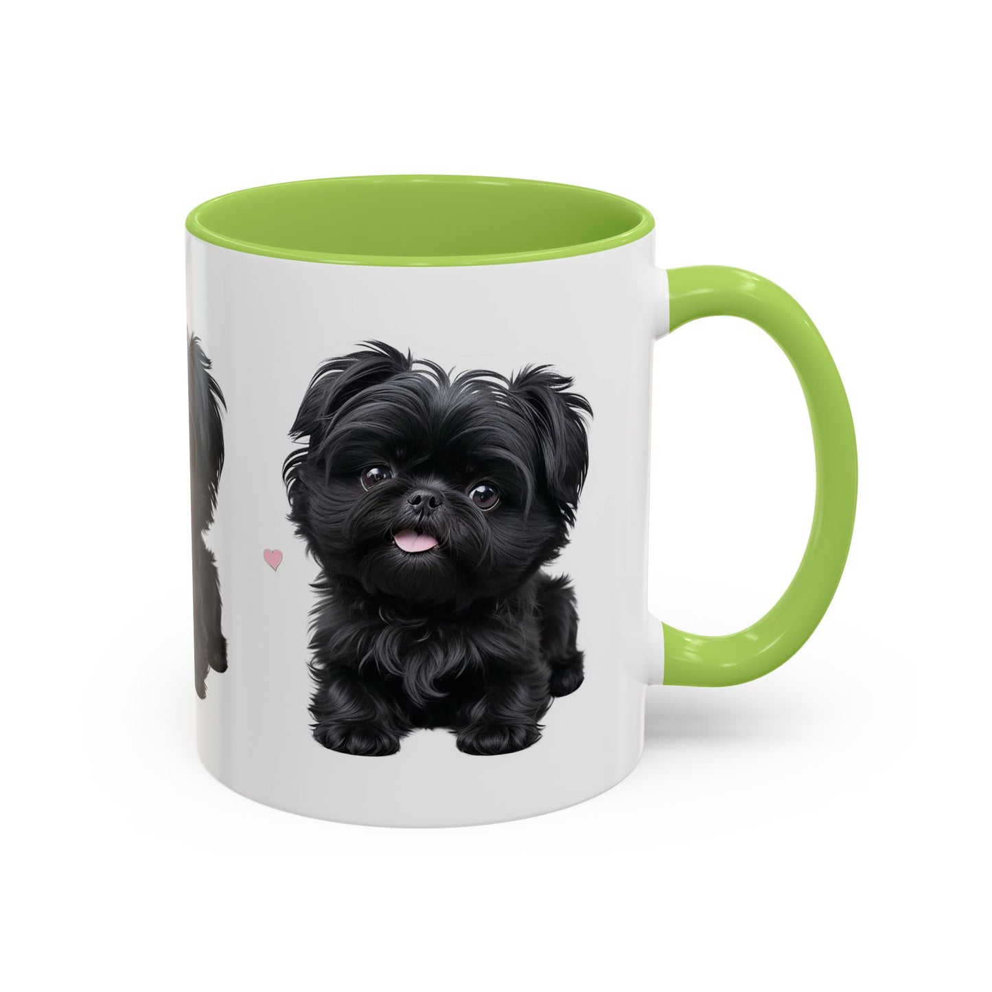 Cute Pug Accent Coffee Mug, Pet Lover Gift, Coffee Cup, Dog Mom Mug, Black Dog Ceramic Mug