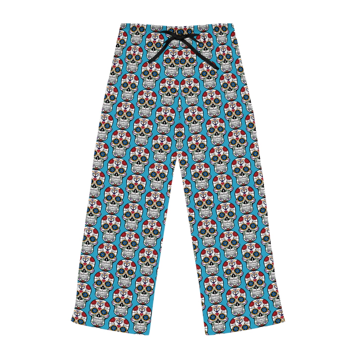 Colorful Day of the Dead Pajama Pants, Cozy Sleepwear, Halloween Costume, Unique