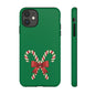 Candy Cane Phone Case: Holiday Spirit, Festive Gift, Cute Accessories, Christmas Decor, Seasonal Style