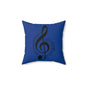 Musical Note Throw Pillow - Cozy Music Decor, Gift for Musicians, Home Accent Piece, Music Lover's Decor, Birthday Gift