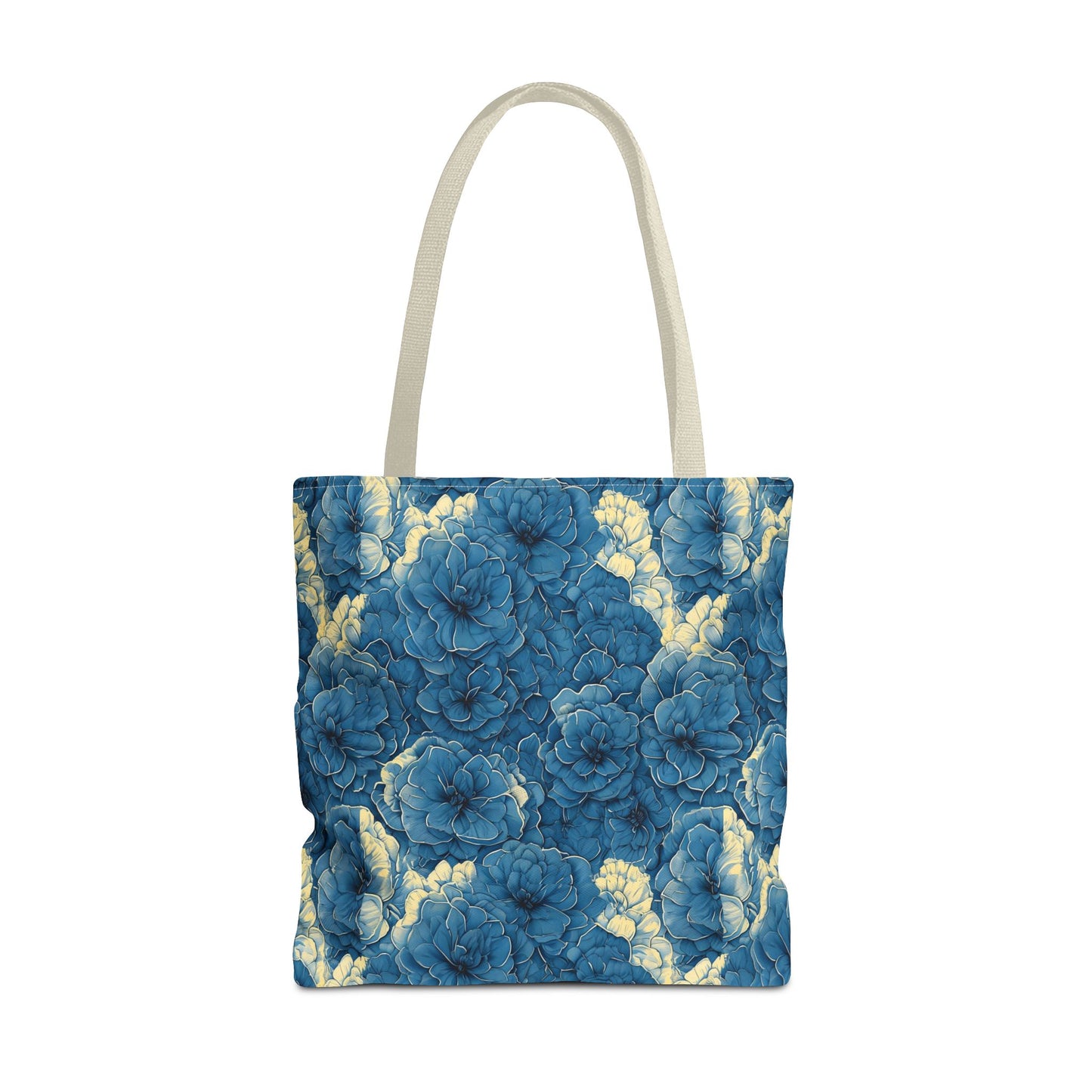 Floral Blue Peony Tote