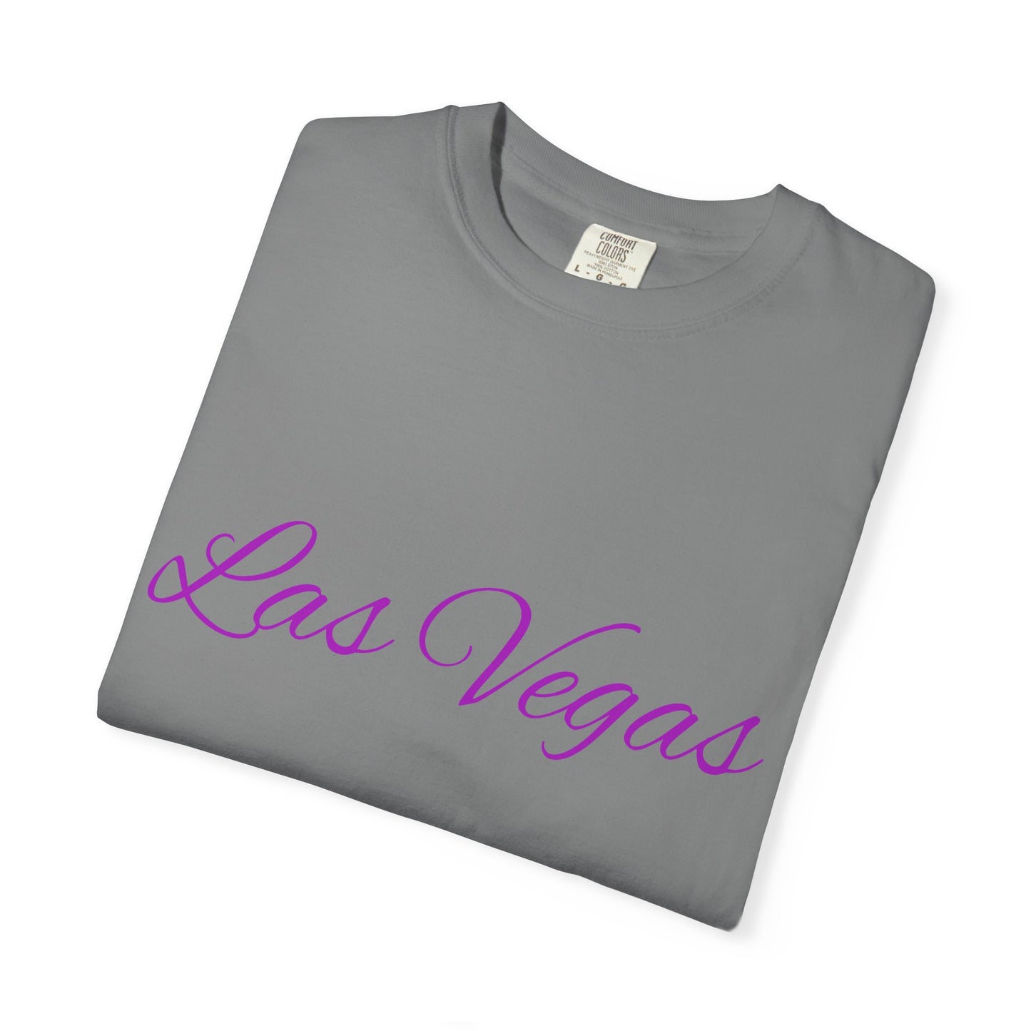 Las Vegas Floral Unisex Garment-Dyed T-Shirt | Vacation Tee, Travel Shirt, Summer Outfit, Gift for Travelers, Retro Las Vegas Design