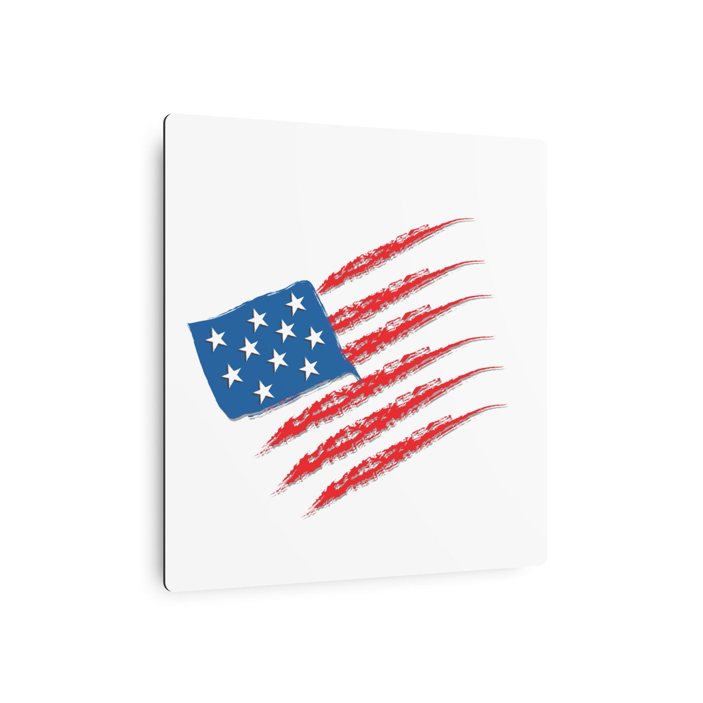 Patriotic Metal Art Sign, Rustic Decor for Home, Wall Art for Independence Day, Memorial Day, Veteran's Day, Gifts for Patriots