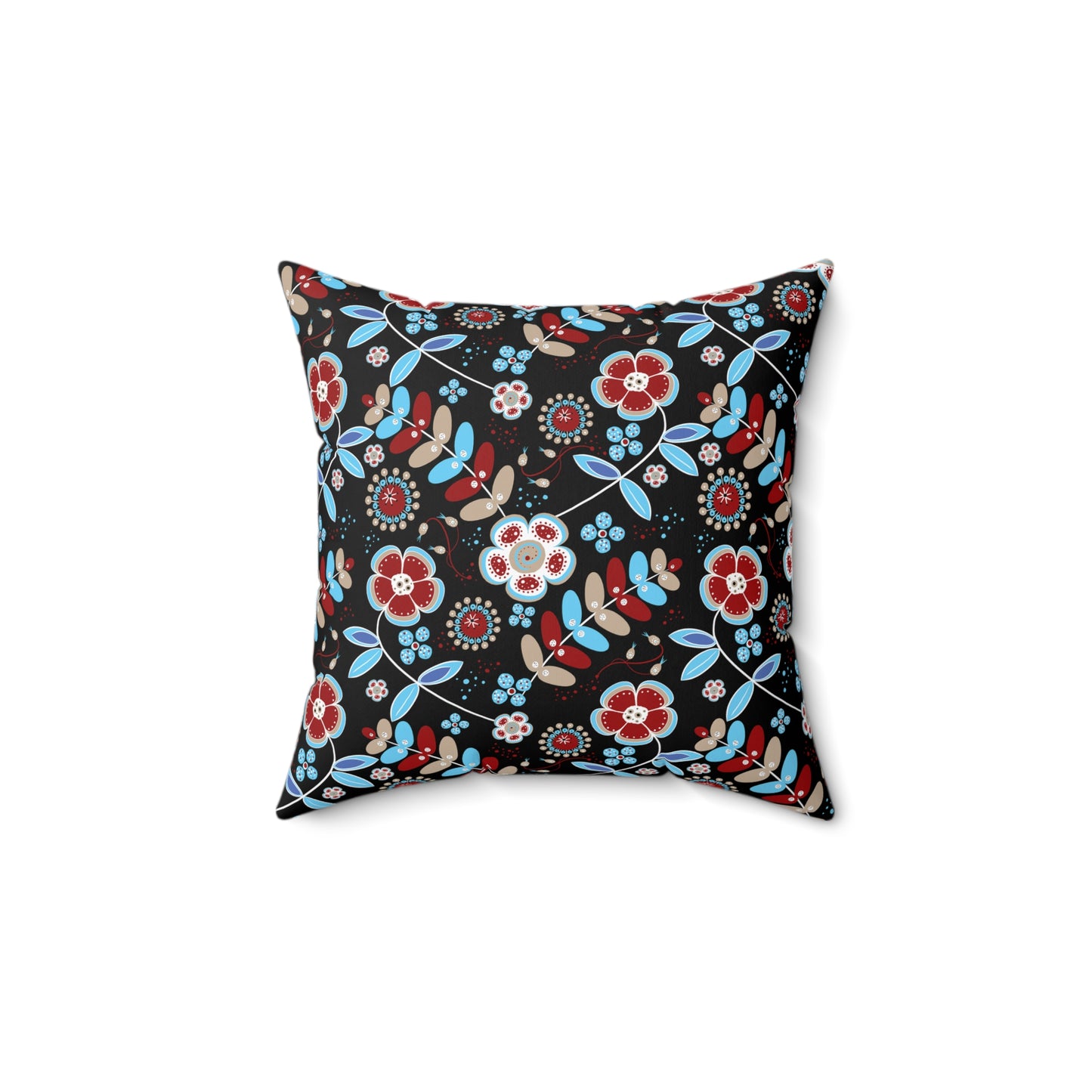 Floral Print Throw Pillow, Modern Decorative Cushion, Cozy Home Accent, Gift for Housewarming, Bohemian Style Decor
