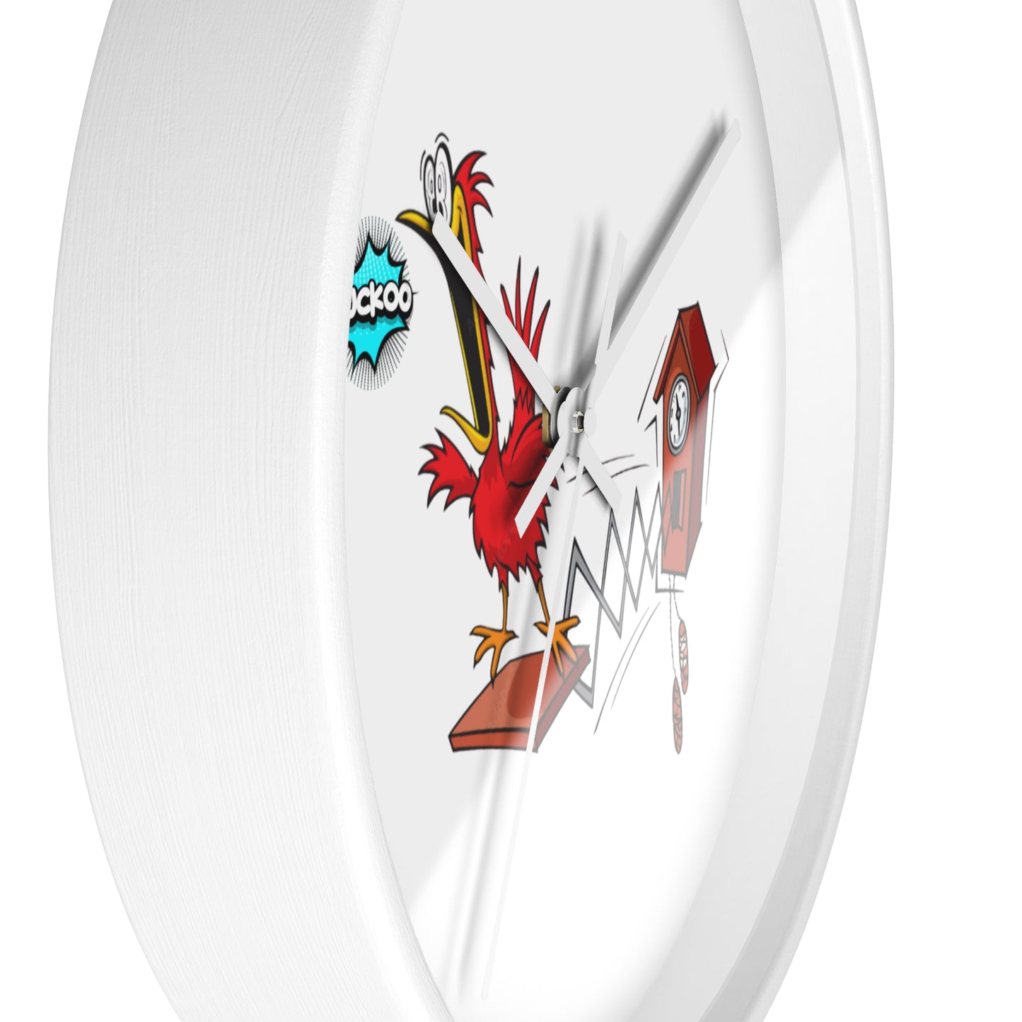Quirky Rooster Cuckoo Wall Clock, Fun Home Decor
