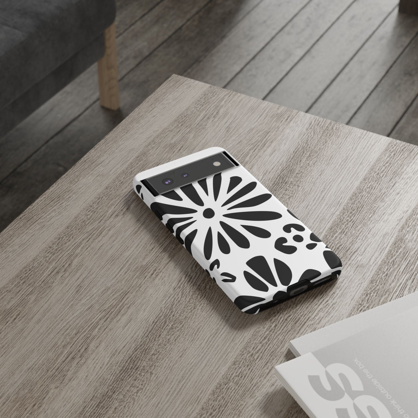 Stylish Phone Case with Floral Design, Tough Phone Cover for Her, Trendy Black and White Cell Phone Case, Unique Gift for Birthdays [...]