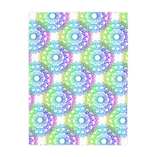 Vibrant Mandala Plush Fleece Blanket for Cozy Moments, Colorful Throw for Home Decor, Gifts for Her, Meditation Blanket, Soft Blanket [...]