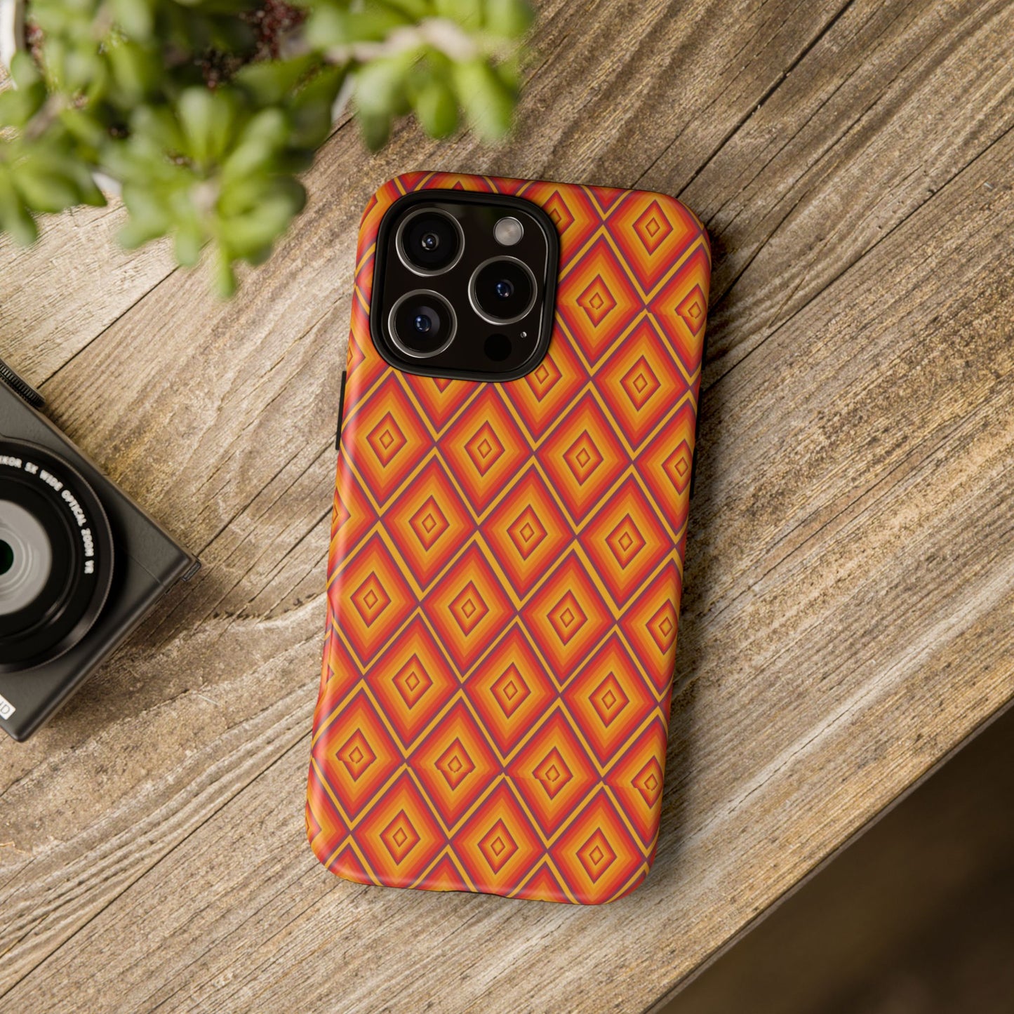 Geometric Phone Case, Tough Cases for Protection, Stylish Smartphone Cover, Vibrant Patterned Phone Accessory, Unique Gift Idea, [...]