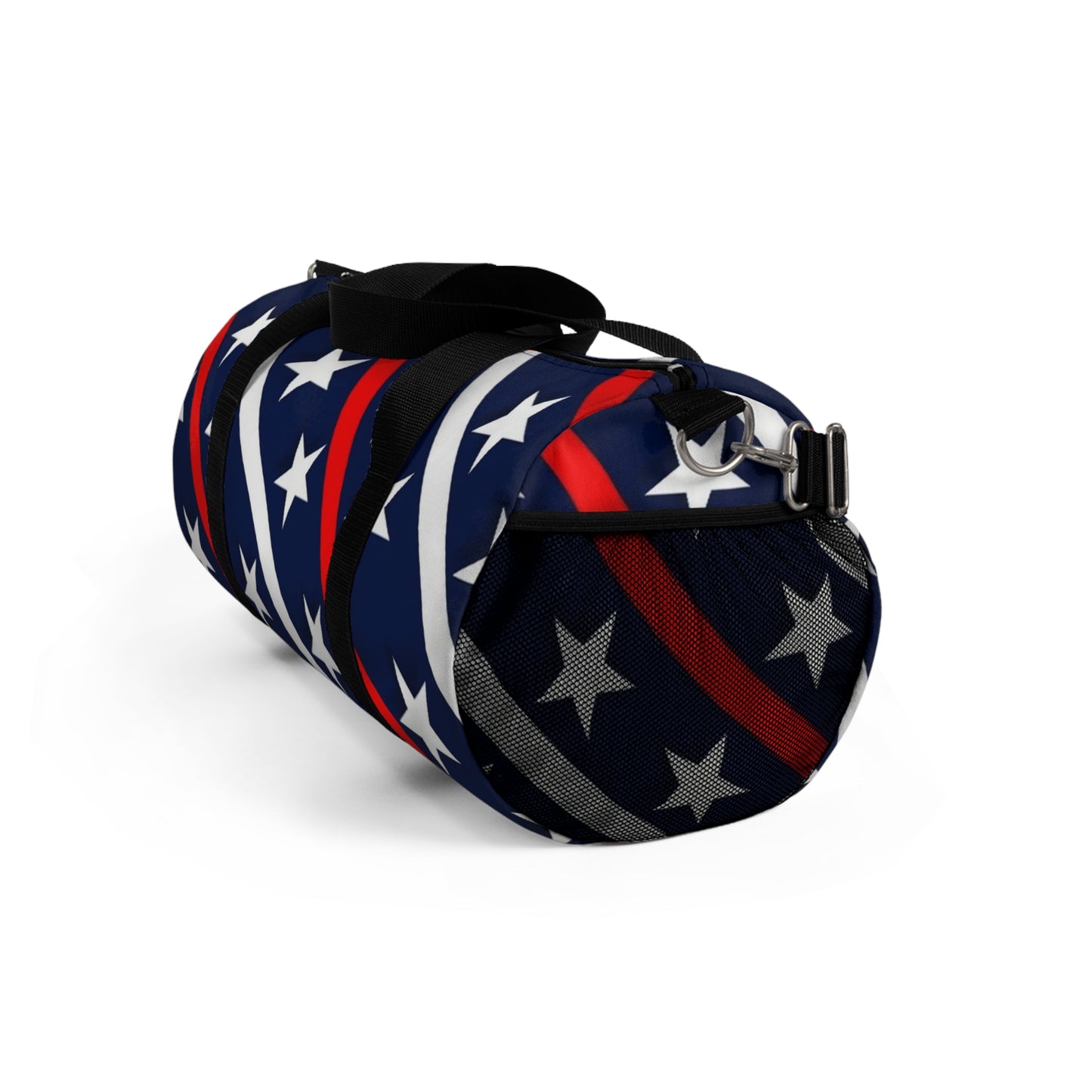 Patriotic Duffel Bag for Travel, Gym, Sports, Weekend Getaways, Star-Striped Carryall, Red White Blue Gym Bag