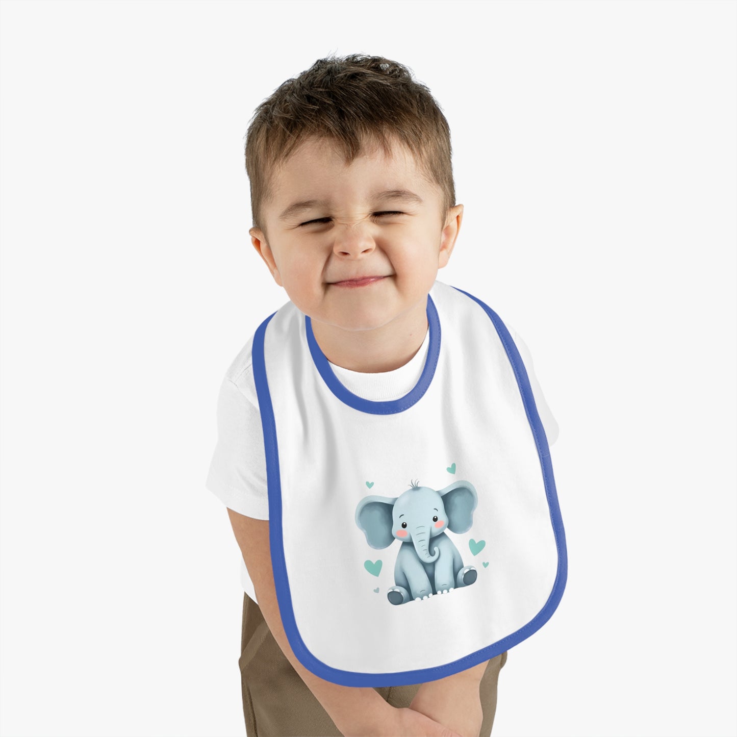 Cute Elephant Baby Bib - Adorable Infant Feeding Accessory, Perfect Baby Shower Gift, Toddler Bib, Newborn Essential, Eco-Friendly Babywear