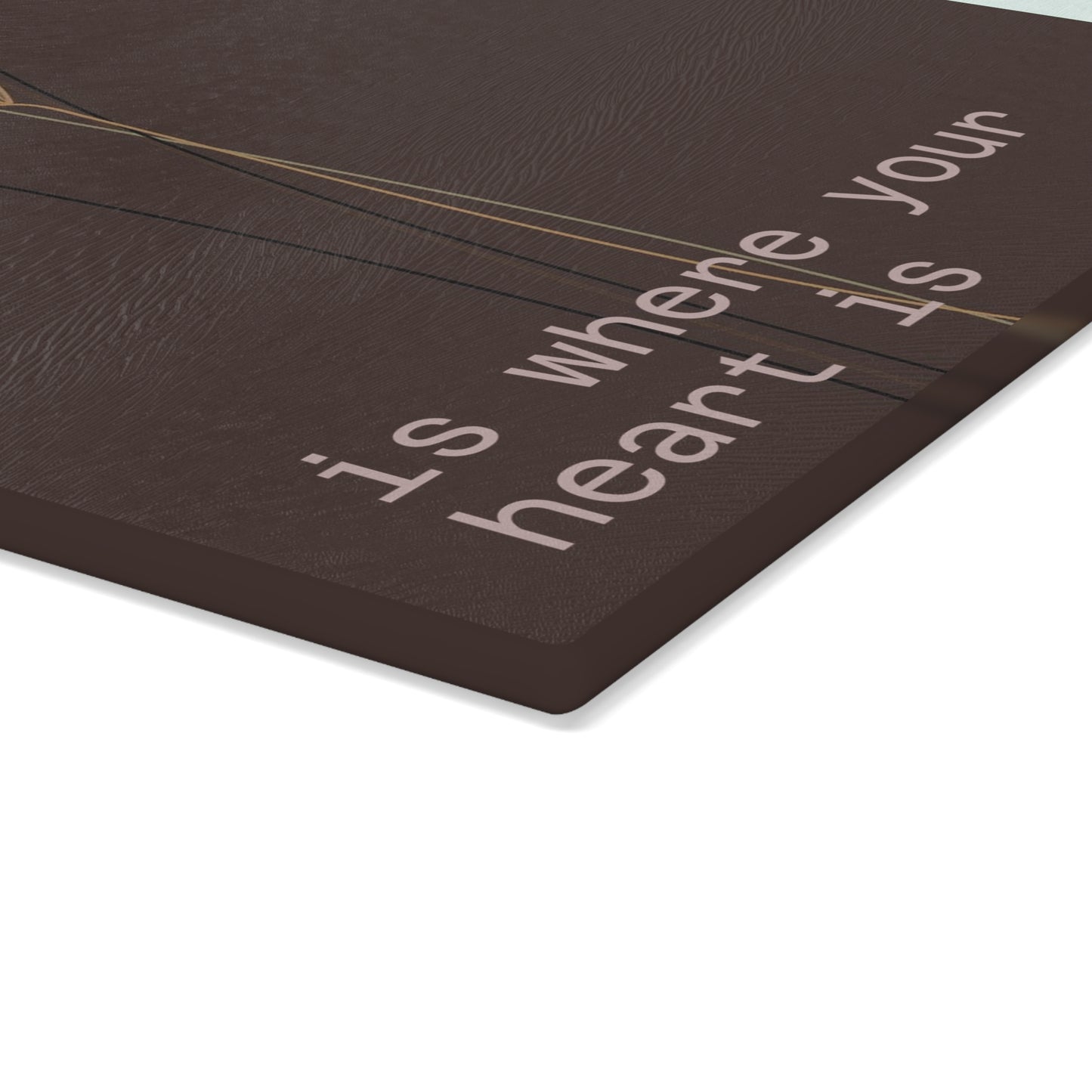 Beautiful Home-Themed Glass Cutting Board, Kitchen Decor, Gift for Hosts, Housewarming, Wedding, Artsy Culinary Tool