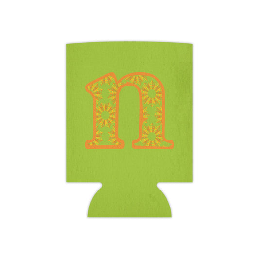 Vibrant Initial Can Cooler, Personalized Party Favor, Summer BBQ Accessory, Custom Drink Sleeve, Gift for Him/Her