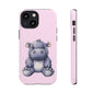 Cute Hippo Phone Case - Tough Cases, Animal Phone Cover, Kawaii Accessories, Gifts for Kids, Unique Tech Gear