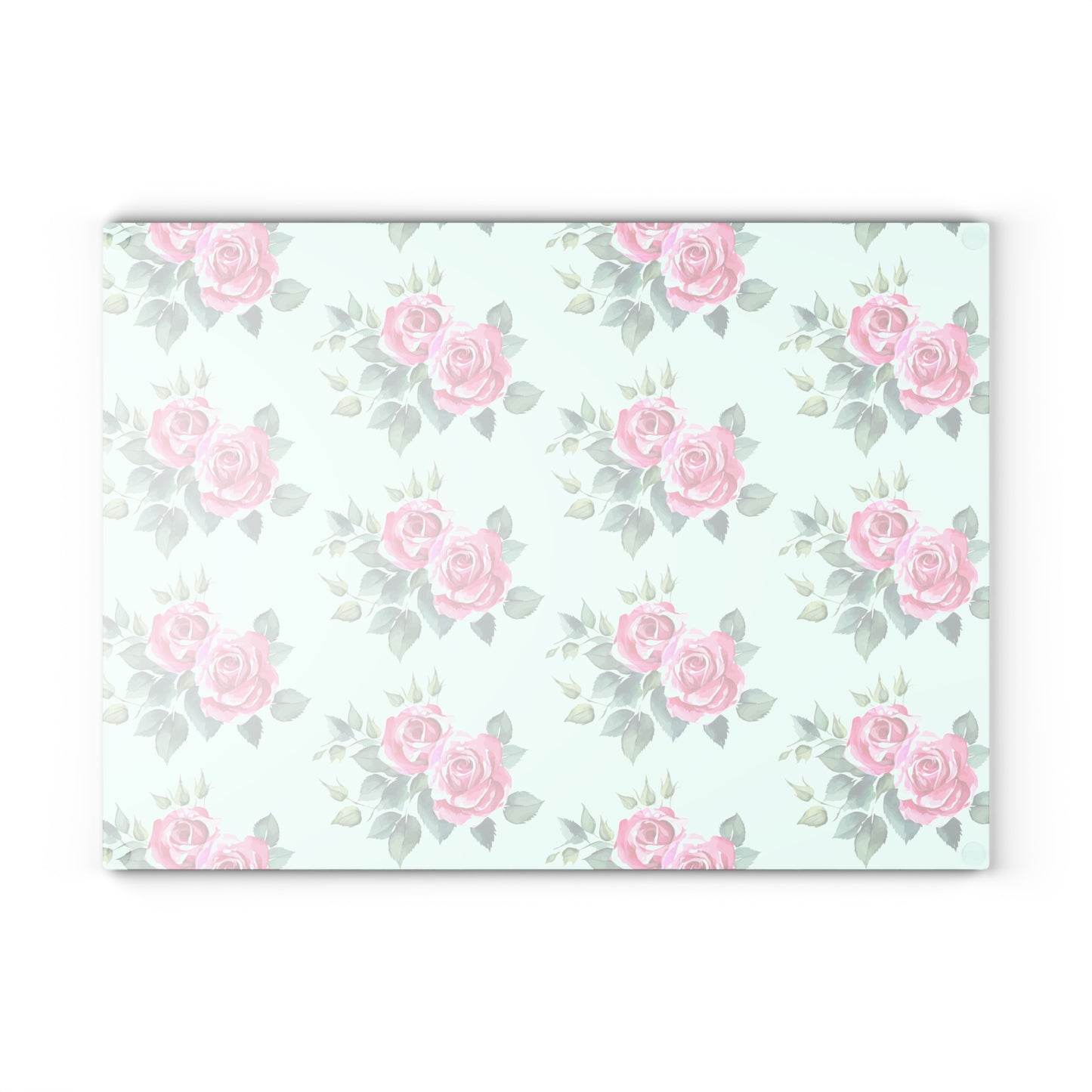 Glass Cutting Board - Roses