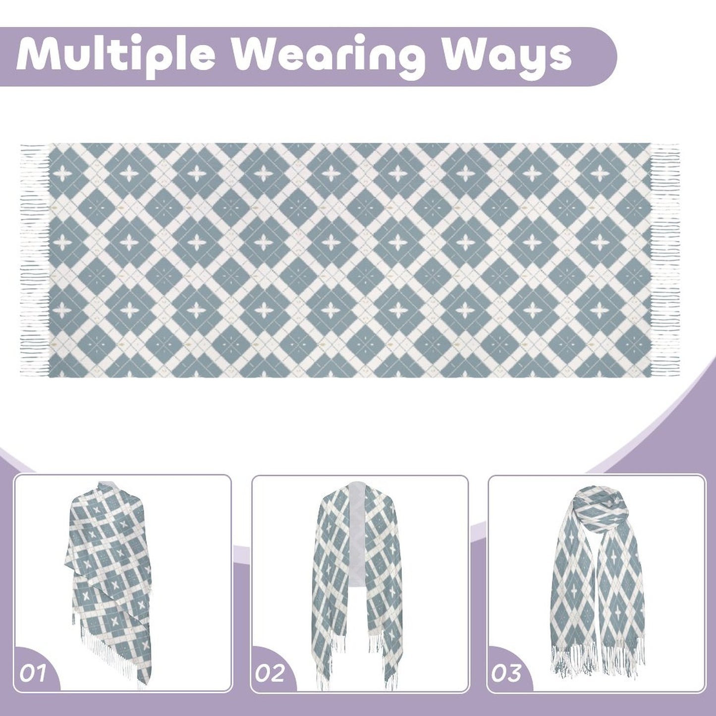 Cashmere-like Tassel Scarf