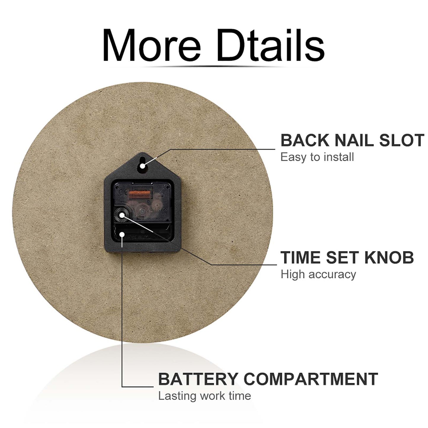 Modern Wooden Wall Clock