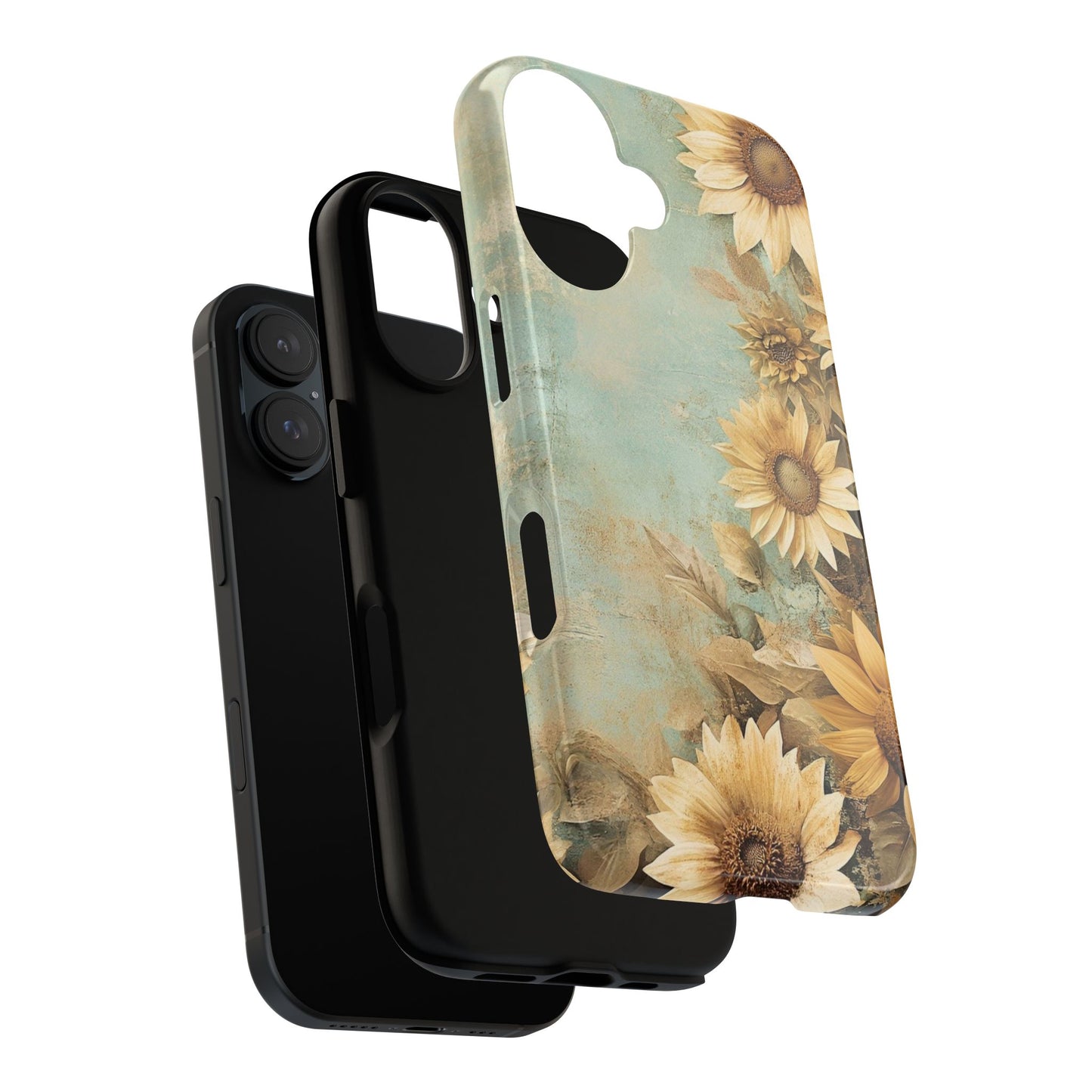 Sunflower Phone Case, Tough Shell Floral Cover, Nature Inspired Gift, Durable Protective Case, Perfect for Spring and Summer