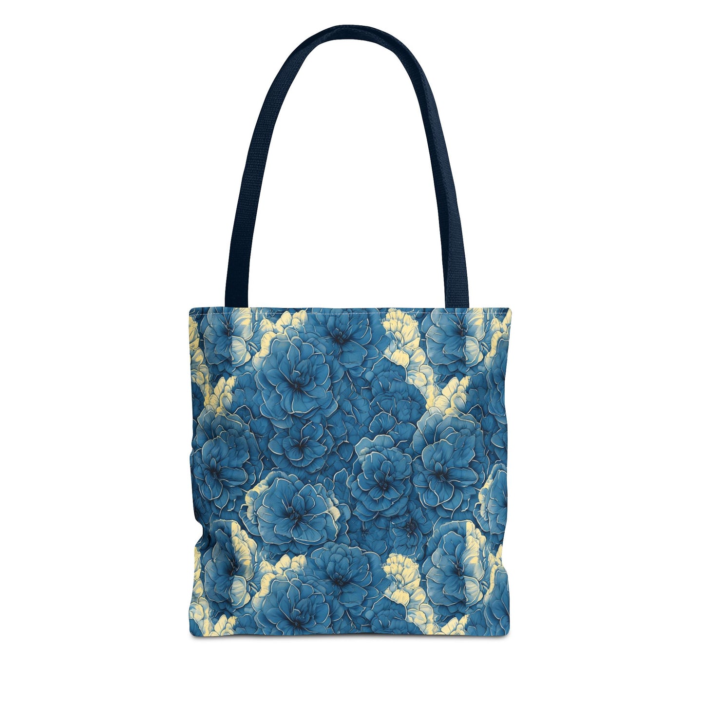 Floral Blue Peony Tote