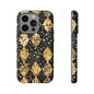 Elegant Gold & Black Phone Case for Tough Protection