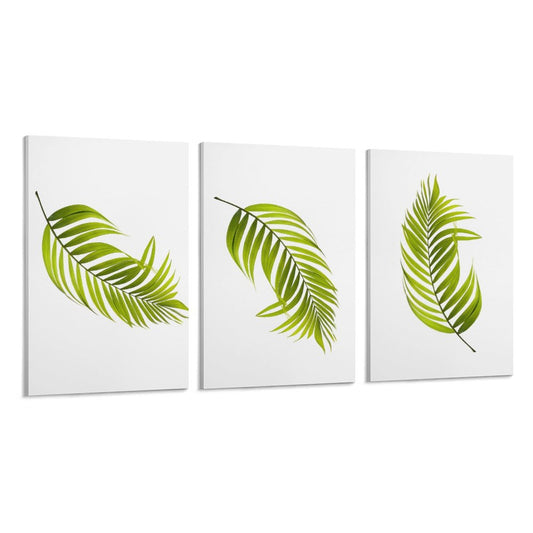 Vertical Framed Wall Art Palms Ferns